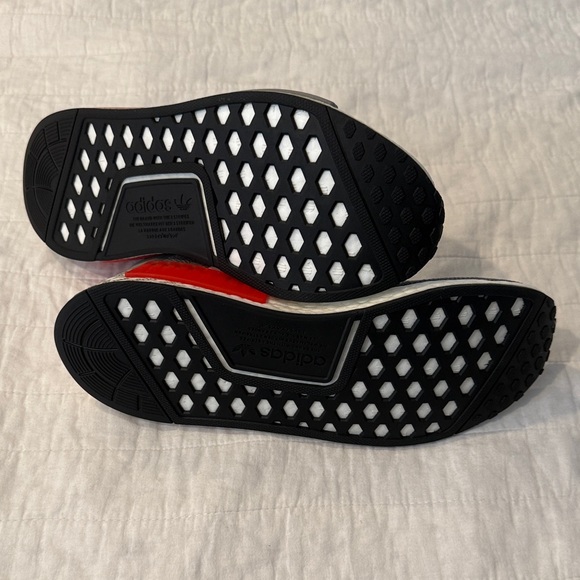 Adidas Gray Sneakers with Red Highlights - Picture 7 of 9